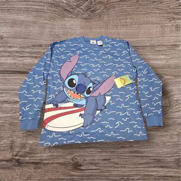 NWT Disney Parks Surfing the Waves Stitch Crewneck Spirit Jersey 4XL - Picture 1 of 3